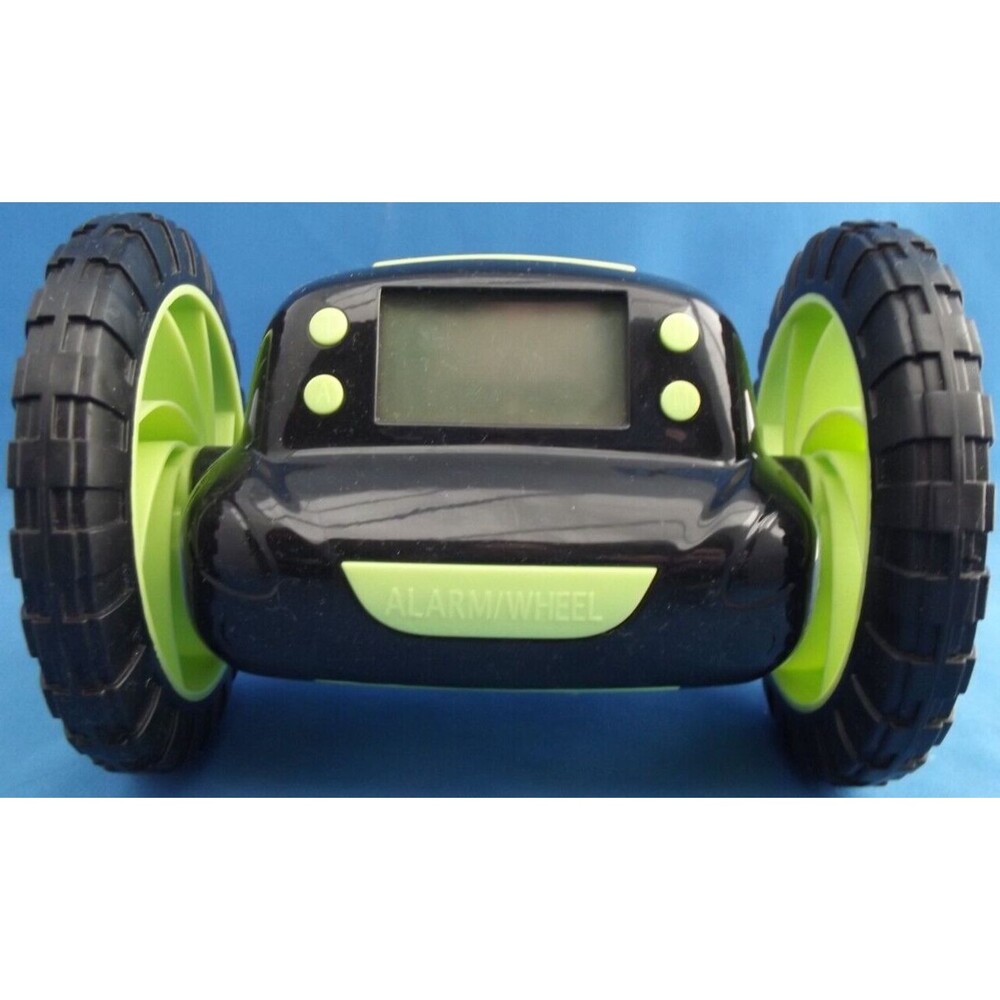 Heavy Sleeper - Runaway Alarm Clock on Wheels - Green - Used